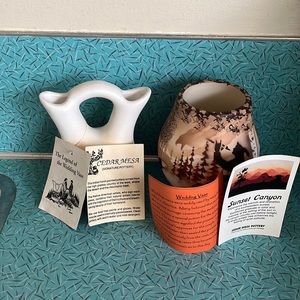 Cedar Mesa Sunset Canyon Wedding Vases
